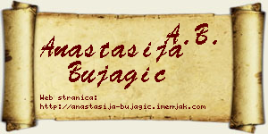 Anastasija Bujagić vizit kartica